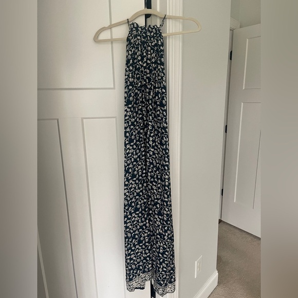 Natalie Martin Marlien Maxi Silk Dress Pomegranate Indigo - Picture 7 of 7